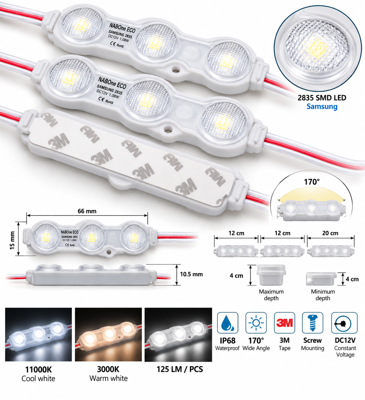 NABONE ECO-LENS MODULE وحدات إضاءة الليد بالعدسات (NABOne ECO) - الصورة 1