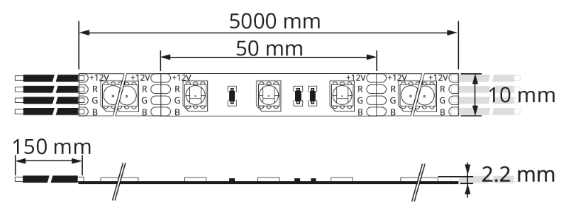 شريط إضاءة مرن ملون LED-5050 Flexible strip light 1 - NAB LED
