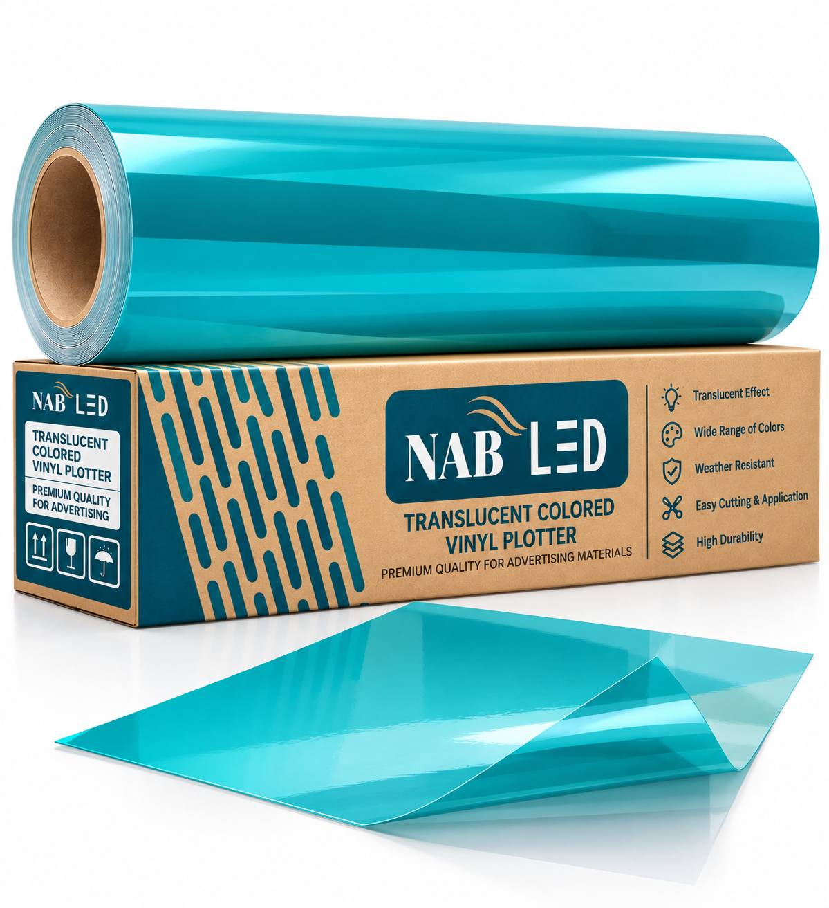 Translucent Colored Vinyl Plotter (2) فينيل بلوري ملون للرسم Translucent Colored Vinyl Plotter - الصورة 1